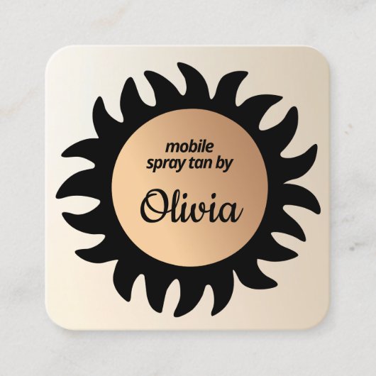 スプレータン銅サンレイズビジネススクエアB スクエア名刺 (正面)