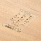 スプレータン ブロンズサン 透明 アクリル招待状 (レイダウン)