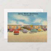 スプレービーチアパートメンツココアビーチフロリダ ポストカード (正面/裏面)