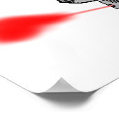 スプレーファルト絵を描ポおもしろいスター ポスター (角)