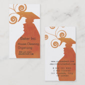 スプレープロフェッショナルハウスキーピングメイドクリーニング 名刺 (正面/裏面)