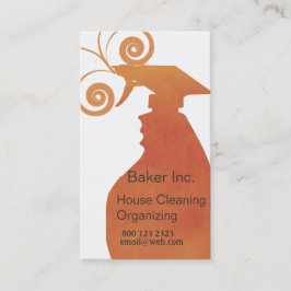 スプレープロフェッショナルハウスキーピングメイドクリーニング 名刺