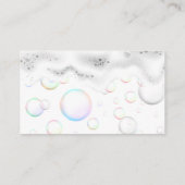 スプレーボトルウォータードロップロゴ | シャボン 名刺 (裏面)