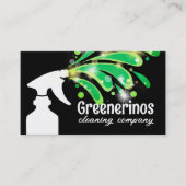 スプレーボトルスプラッシュグリーンナチュラルハウスクリーニング 名刺 (正面)