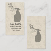 スプレーボトルハウスウィンドウ清掃メンテナンス 名刺 (正面/裏面)