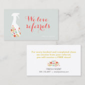 スプレーボトルハウスクリーニング顧客紹介カード 紹介カード (正面/裏面)