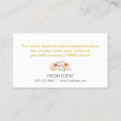 スプレーボトルハウスクリーニング顧客紹介カード 紹介カード (裏面)