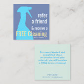 スプレーボトルハウスクリーニング顧客紹介カード 紹介カード (正面/裏面)