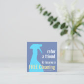 スプレーボトルハウスクリーニング顧客紹介カード 紹介カード (スタンド正面)