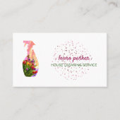 スプレーボトルフローラ清掃サービスガーデン 名刺 (正面)