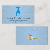 スプレーボトルホームクリーナーロゴ | バブル 名刺 (正面/裏面)