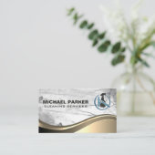 スプレーボトル及びスキージ 名刺 (スタンド正面)