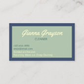 スプレーボトル清掃サービス用名刺 名刺 (裏面)