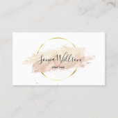 スプレーモダンタンニングイベントプランナーメイクアップアーティスト 名刺 (正面)