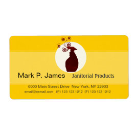 スプレー企業のボトルデザイン ラベル