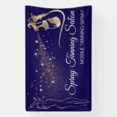 スプレー体タンネイビーブラックブロンズ 横断幕 (縦)