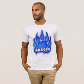 スプレー塗料の足跡 Tシャツ (正面フル)