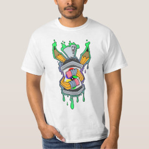 スプレー容器の落書きの鉛筆2012の学校の列車の芸術 Tシャツ
