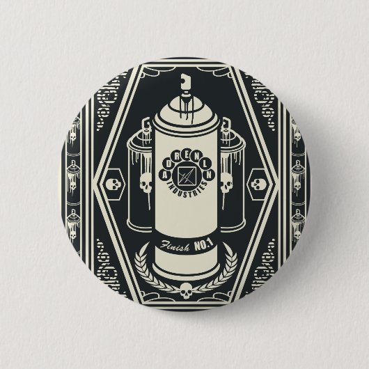 スプレー容器Pin 缶バッジ (正面)