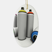 スプレー式塗料の缶 セラミックオーナメント (右)