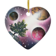 スプレー式塗料の芸術の宇宙の風景画