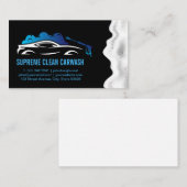 スプレー洗浄されるスポーツカー | 石けん水 名刺 (正面/裏面)