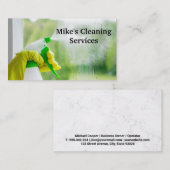 スプレー洗浄ガラス窓 名刺 (正面/裏面)