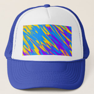 スプレー絵を描イエローブルーパープル キャップ