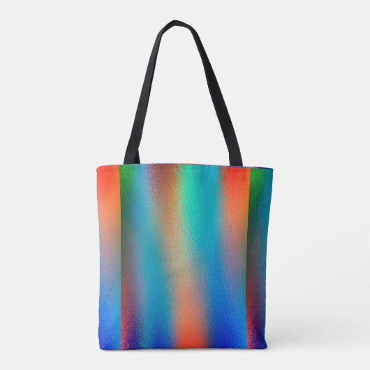 スプレー絵を描オレンジとブルートートバッグ トートバッグ (裏面)