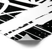 スプレー絵を描グラフィティアートワーククール、ドリップ通りアート ポスター (角)