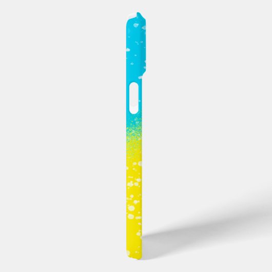 スプレー絵を描ブラックアクアとイエローの名前 Case-Mate iPhoneケース (裏面 / 右)