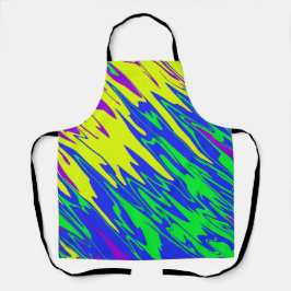 スプレー絵を描マルディグラスブルー エプロン