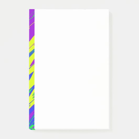 スプレー絵を描マルディグラスブルー ポストイット (正面)