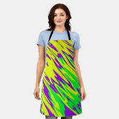 スプレー絵を描マルディグラ エプロン (着用した状態)