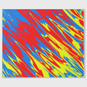 スプレー絵を描レッドイエローブルー ラッピングペーパー (フラット)