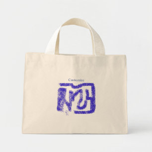 スプレー絵を描抽象芸術サンダー_コーブ ミニトートバッグ