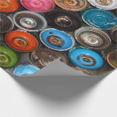 スプレー絵を描缶、グラフィティ・アート、 ラッピングペーパー (角)