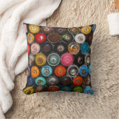 スプレー絵を描缶、グラフィティ、 クッション (ブランケット)