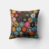 スプレー絵を描缶、グラフィティ、 クッション (裏面)