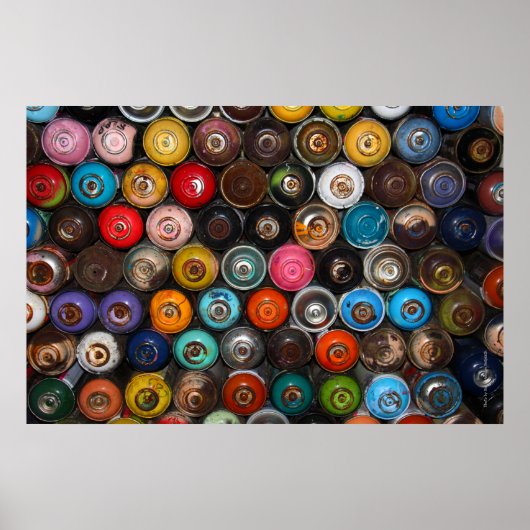 スプレー絵を描缶、グラフィティ、 ポスター (正面)