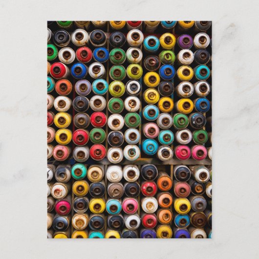 スプレー絵を描缶 ポストカード (正面)