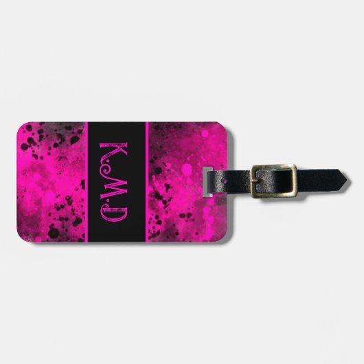 スプレー絵を描（ばちゃばちゃ）跳ねる効果荷物タグ ラゲッジタグ (正面横)