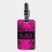 スプレー絵を描（ばちゃばちゃ）跳ねる効果荷物タグ ラゲッジタグ (正面縦)