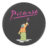 スプレー絵を描  アイスホッケーパック (正面)