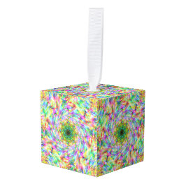 スプレー絵を描 キューブオーナメント