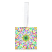 スプレー絵を描 キューブオーナメント (正面)