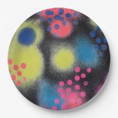 スプレー絵を描 ペーパープレート (正面)