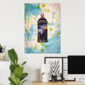 スプレー絵を描 ポスター (ホームオフィス)