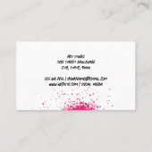 スプレー絵を描 |黒のパターン 名刺 (裏面)