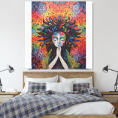 スプレー絵画抽象芸術 キャンバスプリント (インサイチュ (寝室))